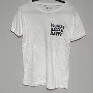 On Fire White Graphic Shirt